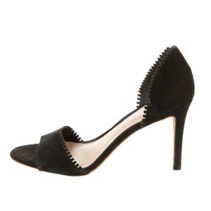 Loeffler Randall Black Suede D'Orsay Pumps Size 6.5
